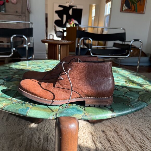Joseph Abboud Brown Leather Chukka Boots JOSEPH ABBOUD Chukka Boots Men main image 2